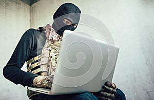 Terrorist is hacking.