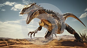 Terrorwave Tyrannosaurus: A Fierce Extinct Dinosaur In Action