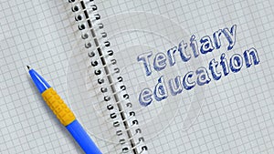 Tertiary education