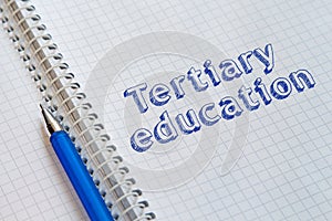 Tertiary education concept