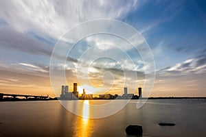 Teruha Nightscape and Sea, Fukuoka, Fukuoka, Japan