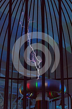 Tesla coil. photo