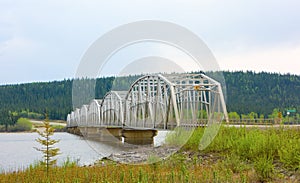 The teslin bridge in the yukon territories