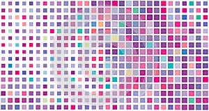 Tessellated background with small multicolor squares. Colorful mosaic photo