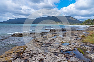Tessellated Pavement in Tasmania, Australia