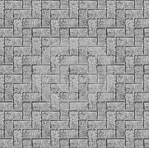 Tessellating brick paving pattern