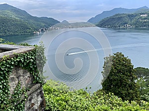 Tessin or Ticino, Switzerland - Lake close to Lugano