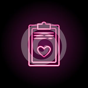 Test of baby neon icon. Simple thin line, outline vector of maternity icons for ui and ux, website or mobile application