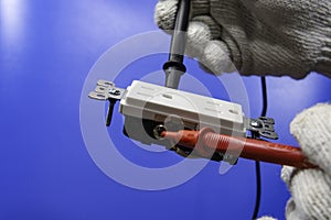 Test the connection and grounding of the outlet