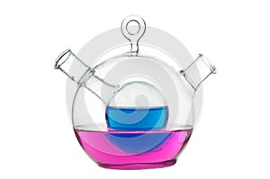 Test-glass with liquid