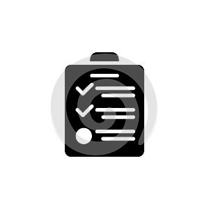 Test icon. online learning and course icon. Perfect for application, web, logo and presentation template. icon design solid style