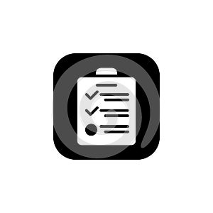 Test icon. Online Learning icon. Perfect for application, web, logo and presentation template. icon design solid rounded style