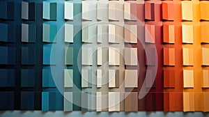 test paint samples on wall