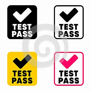 Test Pass vector information sign