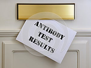 Test Results Letter - Covid-19 Antibodies photo