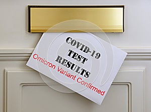 Test Results Letter - Covid-19 Omicron Variant photo