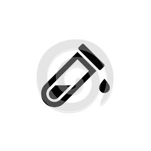 Test tube. flask vector icon