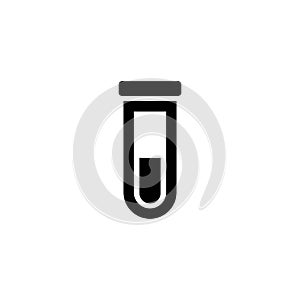 Test tube vector icon