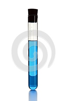 Test Tube With Blue Liquid