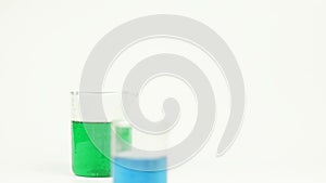 Test Tube , chemical experience, white backgraund