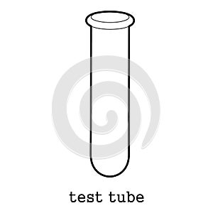 Test tube icon outline