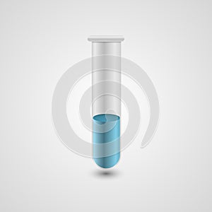 Test tube icon. Vector illustration.