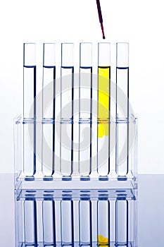 Test tube for testing in a chemical laboratory