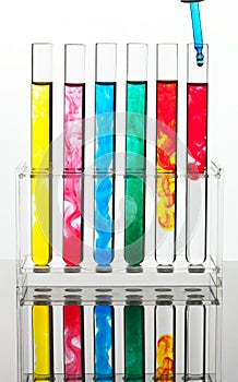 Test tube for testing in a chemical laboratory