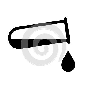 Test tube vector icon