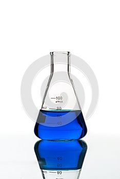 Test tubes blue liquid, Laboratory Glassware