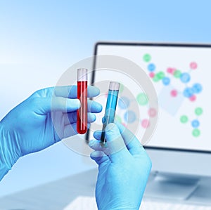 Test tubes laboratory