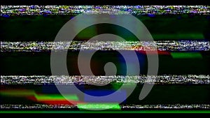 Test Tv. Test Signal. Vhs. Error Video Recording.