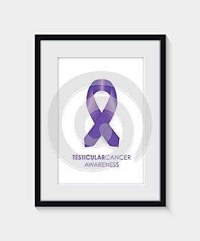 Testicular cancer awareness frame