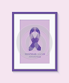Testicular cancer awareness frame
