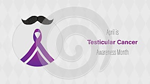 Testicular Cancer Awareness Month, vector illustration photo