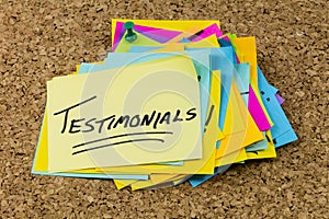 Testimonial client personal recommendation feedback comment information survey positive opinion