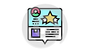 testimonial feedback color icon animation