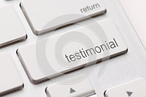 Testimonial on Return key