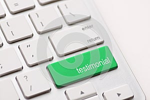 Testimonial on Return key