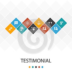 Testimonial trendy UI template