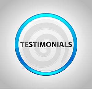 Testimonials Round Blue Push Button