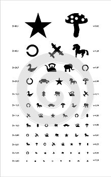 Testing Board for verification of the patient, vector image Testing isolated on white background.