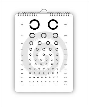 Testing Board for verification of the patient, vector image Testing isolated on white background.