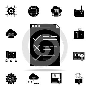 testing checklist icon. Web Development icons universal set for web and mobile