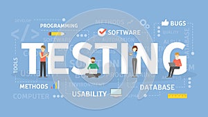 Testing concept illustration.