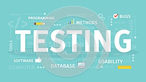 Testing concept illustration.