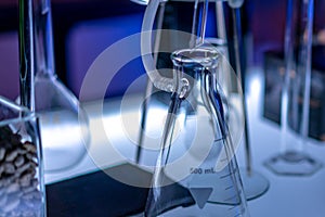 Testing Flask Set In Laboratory