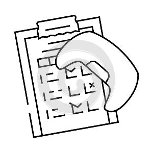 testing game development line icon vector illustration