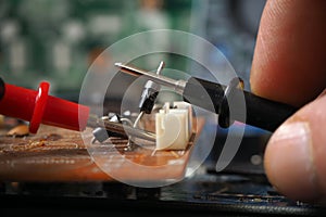 Testing silicon diode photo
