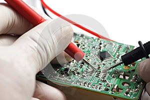 Testing SMD component using multitester